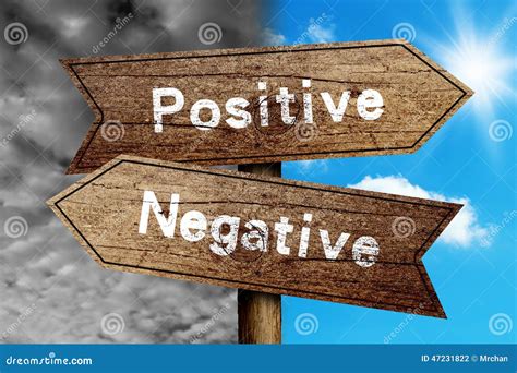 Positive Or Negative Stock Photo Image 47231822