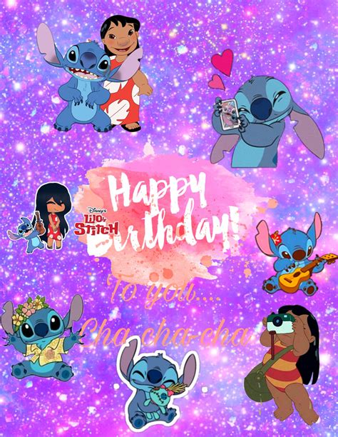 Stitch Happy Birthday Wallpaper