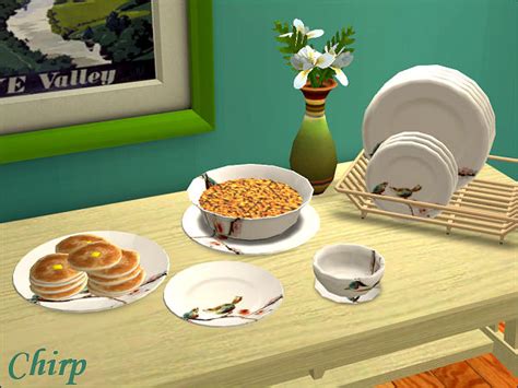 Ts2 Mod The Sims New Default Replacement Dishes With Matching