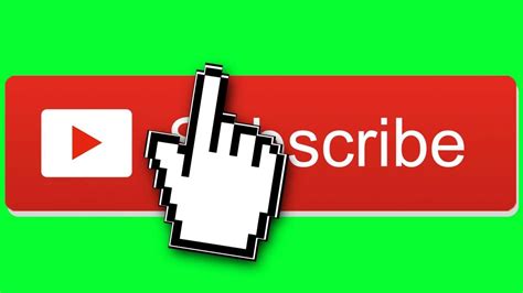 Subscribe Button Green Screen Youtube