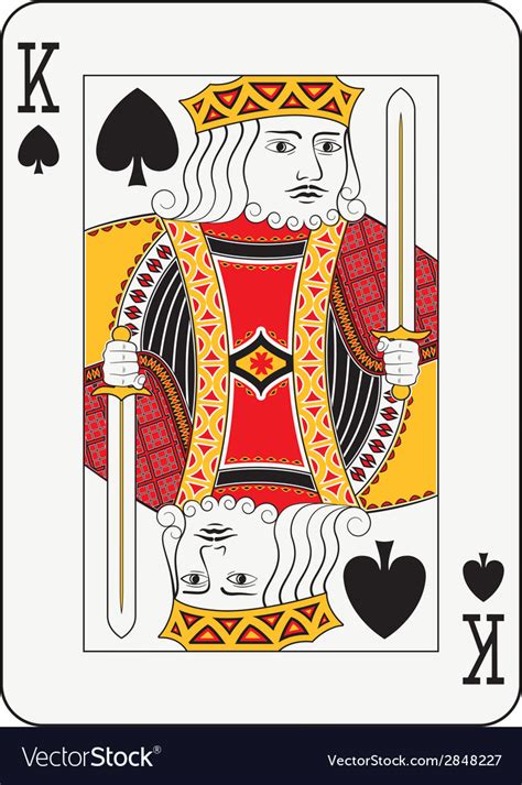 King Of Spades Royalty Free Vector Image Vectorstock