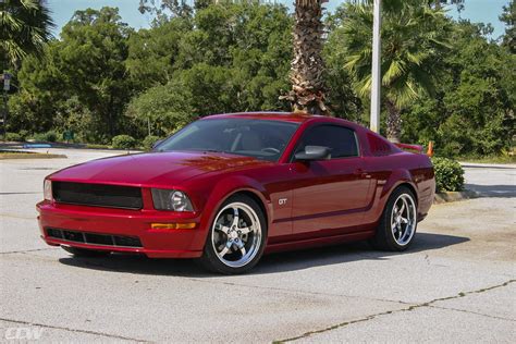 Red Ford Mustang Gt Ccw Sp500 Forged Wheels Ccw Wheels