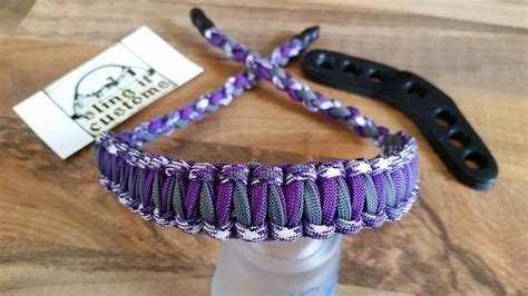 Continue this pattern until you have about one inch of free ends remaining. Twisted Cobra Weave Paracord Bow Wrist Sling | Cobra weave, Bow wrist sling, Cobra weave paracord