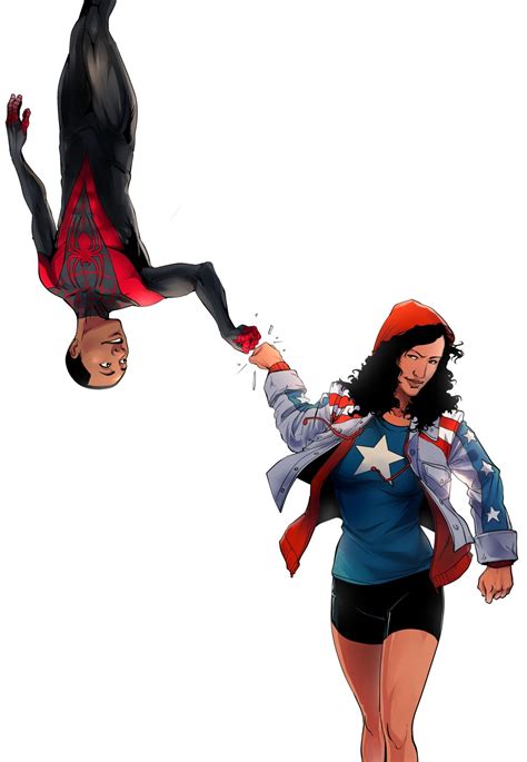 Reignoverall Miles Morales And America Chavez In The Comic Book