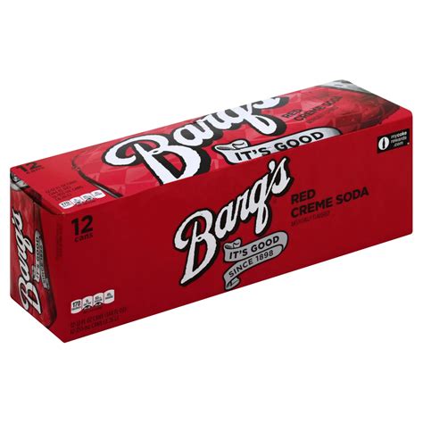 Barqs Red Creme Soda 12 Oz Cans Shop Soda At H E B