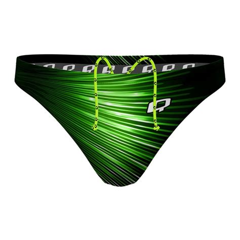 Green Volt Waterpolo Brief Water Polo Snug Streamlined Low Rise