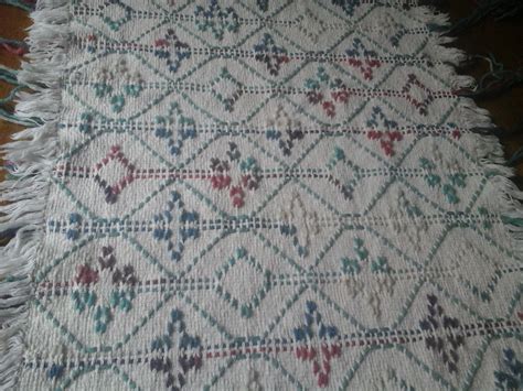 T Lundeen Swedish Weaving Table Runner Pattern Is Country