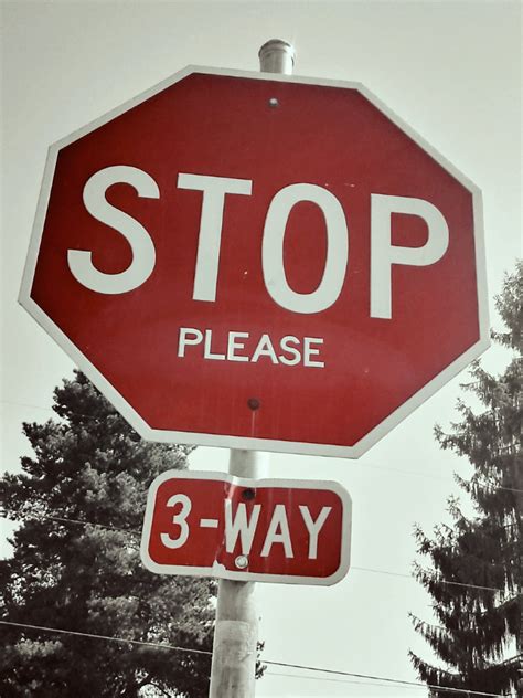 Mindyourmanners Please Stop Sign Image By Mscoralrose