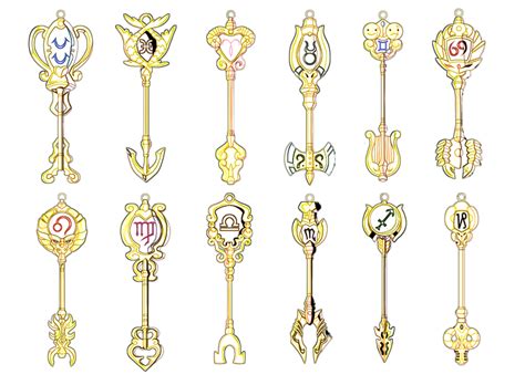 Fairy Tail The 12 Celestial Spirit Keys By Lolsmokey On Deviantart