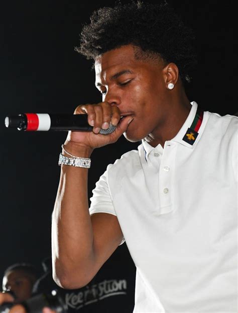 Rapper Lil Baby Performs Onstage During Morehouse