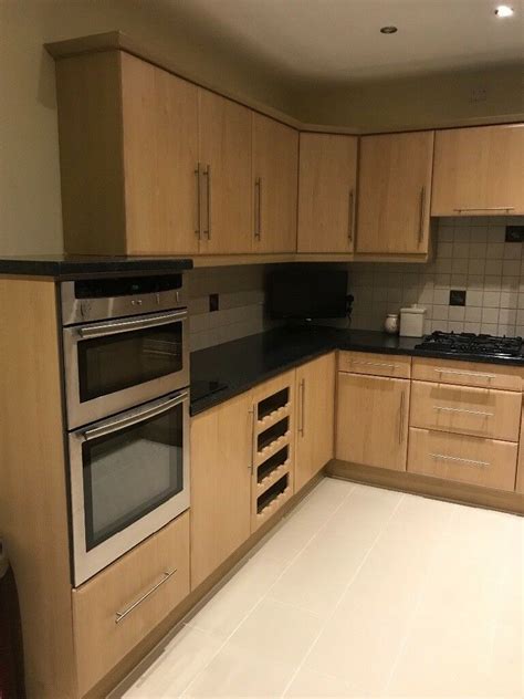 Double oven & microwave housing. Kitchen units - 13 plus wine rack & double oven housing ...