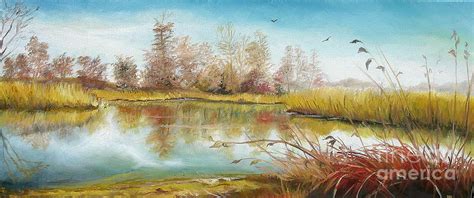 Autumn In Delta Painting By Sorin Apostolescu Fine Art America