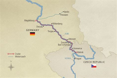 European River Cruise On The Elbe River