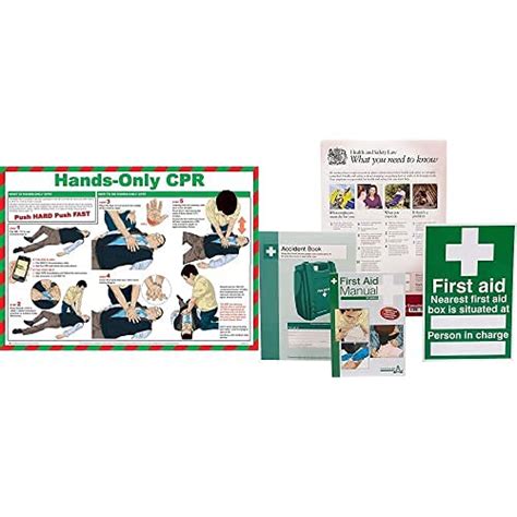 Buy Safety First Aid Group Hands Only CPR Poster Laminated 59 X 42 Cm