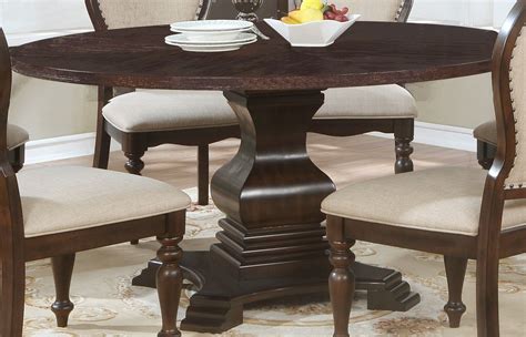 Set the table with your best china. Edenburgh Traditional 60" Solid Wood Carved Round Pedestal ...