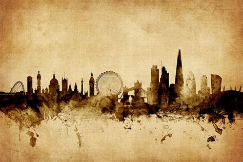 London England Skyline Digital Art By Michael Tompsett Fine Art America
