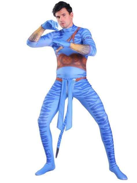 Mens Avatar Jake Sully Cosplay Costume Movie Cosplay Costume For Sale