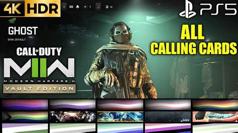 All Calling Cards Modern Warfare 2 Vault Edition Ps5 All Calling Cards