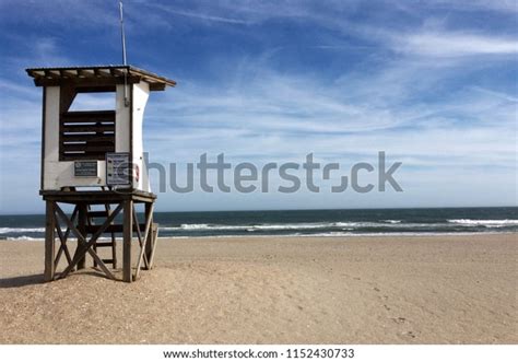 Lifeguard Stand Wrightsville Beach North Carolina Stock Photo