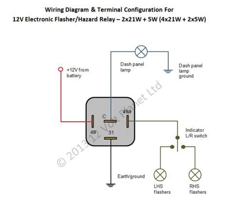 3 Pin Flasher Relay Wiring Diagram