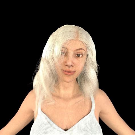 3d Model Game Ready Realistic Human Character Girl Annika Vr Ar Low