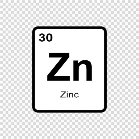 Premium Vector Chemical Element Zinc Vector Illustration