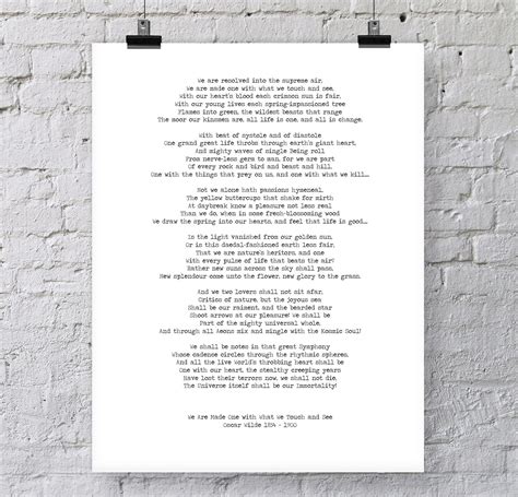 Oscar Wilde Printable Poem We Are Made One Instant Etsy Uk