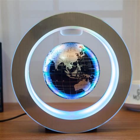 Modern Creative Luminous Rotating Magnetic Levitating Globes Office