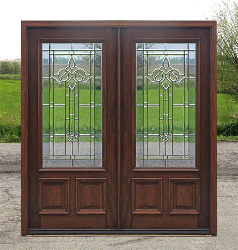 50 Wooden Glass Double Door Design Vivo Wooden Stuff