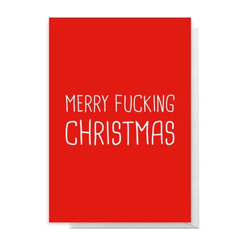 merry fucking christmas greetings card iwoot uk