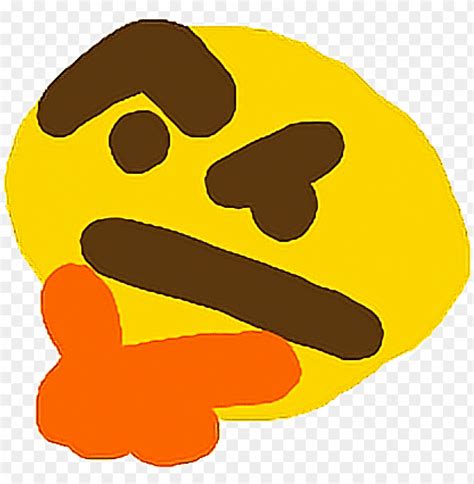 Think Emoji Thonk Memes Lol Emote Confused Pepe Hmm Thinking Meme Png