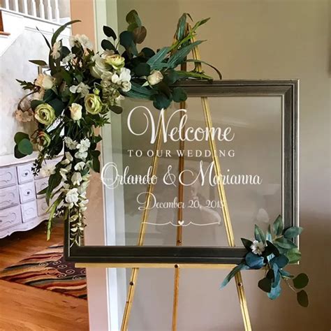 Buy Personalized Welcome Sign Wedding Decal Custom