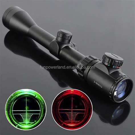 3 9x40 Mm Tactical Riflescope Dual Illuminated Reticle Sight Optics