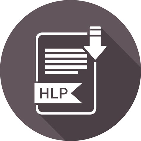 Document File Format Hlp Type Icon Free Download