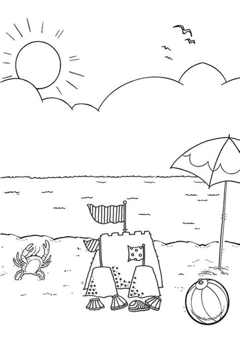 Beach Coloring Pages Coloring Rocks