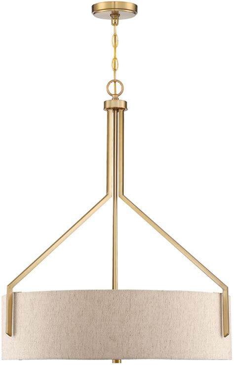 Kichler maclain 43742nbr pendant light. Designers Fountain 93932-BG Elara Brushed Gold Drum Pendant Lighting Fixture - DSF-93932-BG