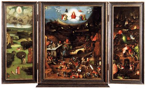 Great Painters Art Galleries Last Judgement Triptych Hieronymus