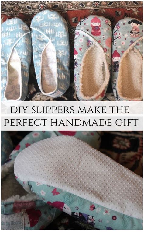These Diy Slippers Are A Quick Sew And Make A Perfect Handmade T