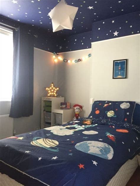 Space Theme Bedroom Outer Space Bedroom Space Themed Bedroom Kids