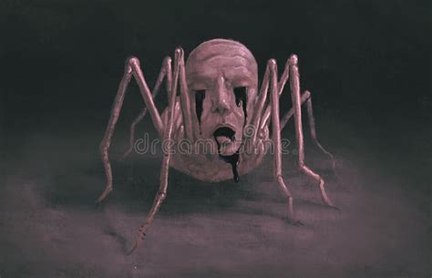Surreal Spider Painting Stock Illustration Illustration Of Angry