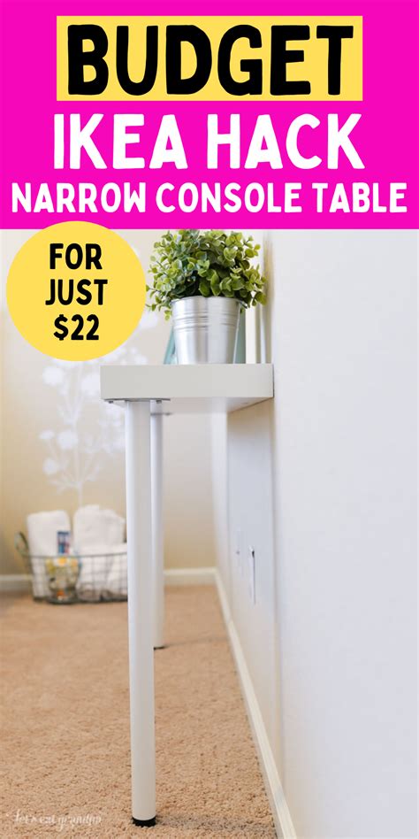 Ikea Hack Console Table In 2021 Diy Ikea Hacks Ikea Hack Narrow