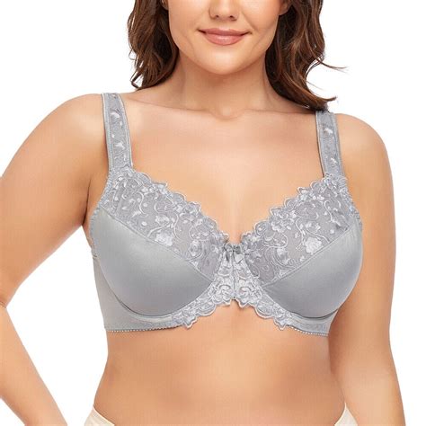 Women S Underwire Unlined Bra Minimizers Non Padded Full Coverage Lace