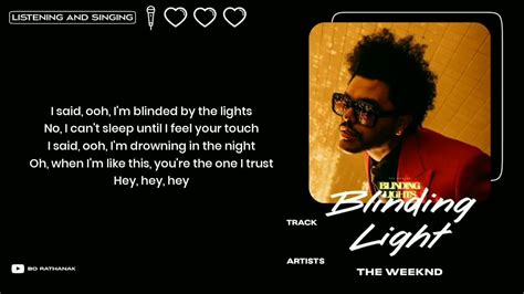 The Weeknd Blinding Light Lyrics Youtube