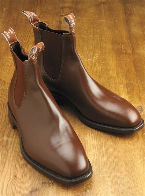 Rm Williams Boots In Dark Tan The Ben Silver Collection