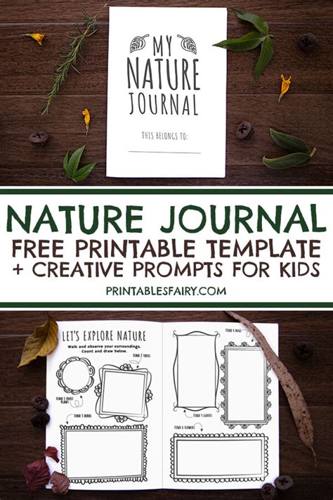 Printable Nature Journal For Kids Educational Freebies