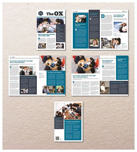 This is profesional Indesign Newsletter Bundle template 28 pages total ...
