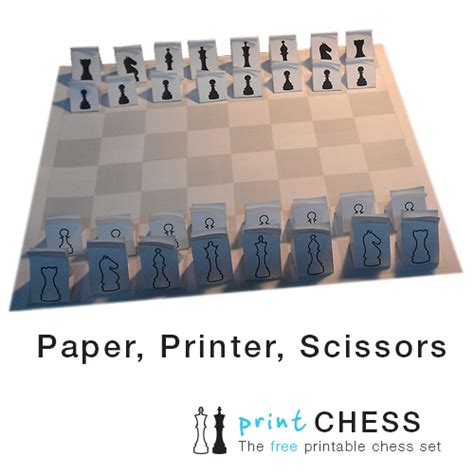 Free Printable Paper Chess Set 3d Print Paper Chess