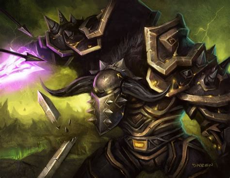 Tauren Warrior World Of Warcraft Dem Nios Monstros