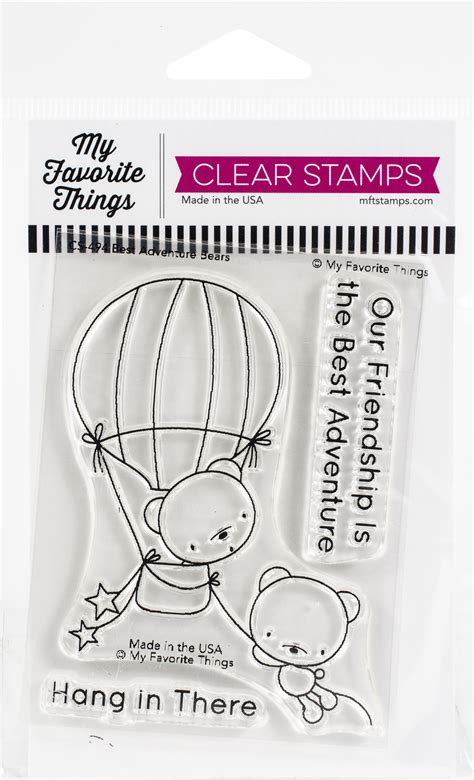 My Favorite Things Clear Stamps 3x4 Best Adventure Bears 849923036037