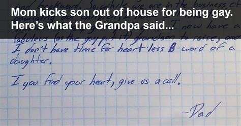 Grandpa Defends Grandson After He Comes Out To His Mother